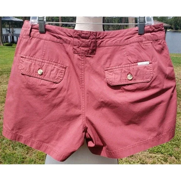 Columbia Women’s Coral Shorts 4" inseam Size 12 Button Zip Closure Spring Summer - Picture 2 of 14